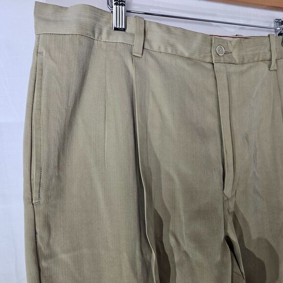 Tommy Bahama Relax Mens Silk Pleated Straight Pants Size 38 X 30 Casual Trousers - Picture 3 of 11